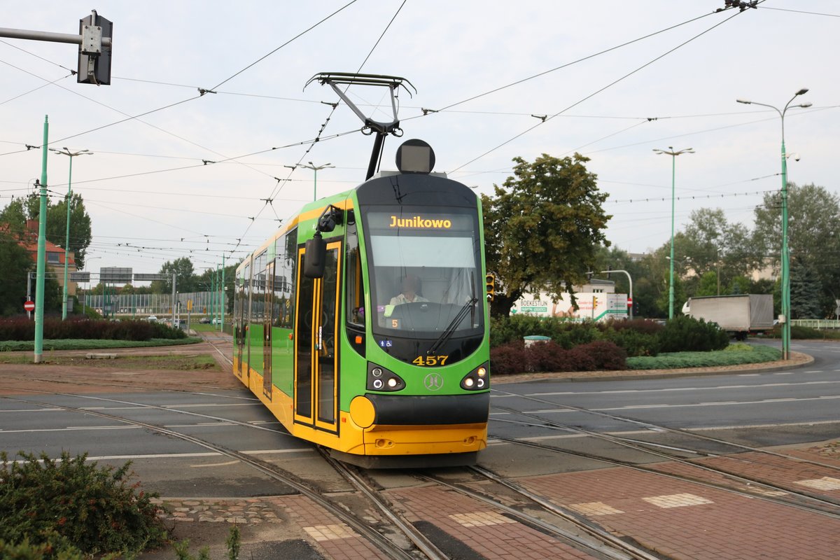MPK Poznan Moderus Betawagen 457 am 19.07.18 in Posen (Polen)