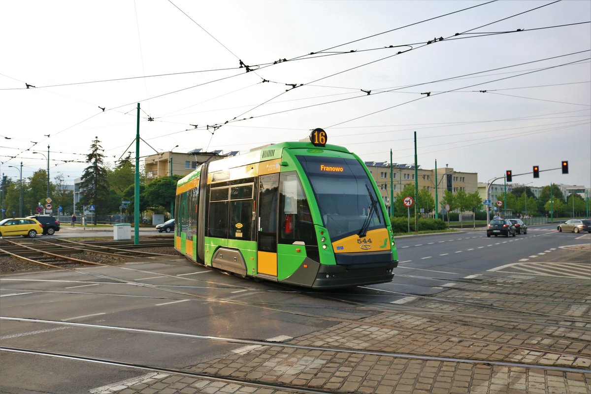 MPK Poznan Solaris Tramino Wagen 544 am 19.07.18 in Posen (Polen)