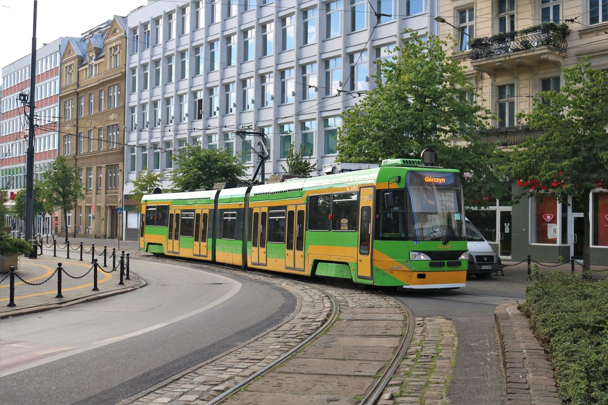 MPK Poznan Tatra RT6N1 Wagen 402 am 16.07.18 in Posen (Polen)