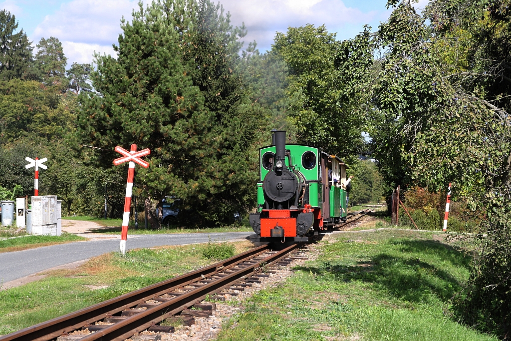 MPZ  Fabia  (Bn2t, Henschel, Bauj. 1913, Fab.Nr. 12311) am 29.September 2018 mit dem Os 34808 (Zastavka u Brna - Dul Jindrich) in Babice u Rosic.