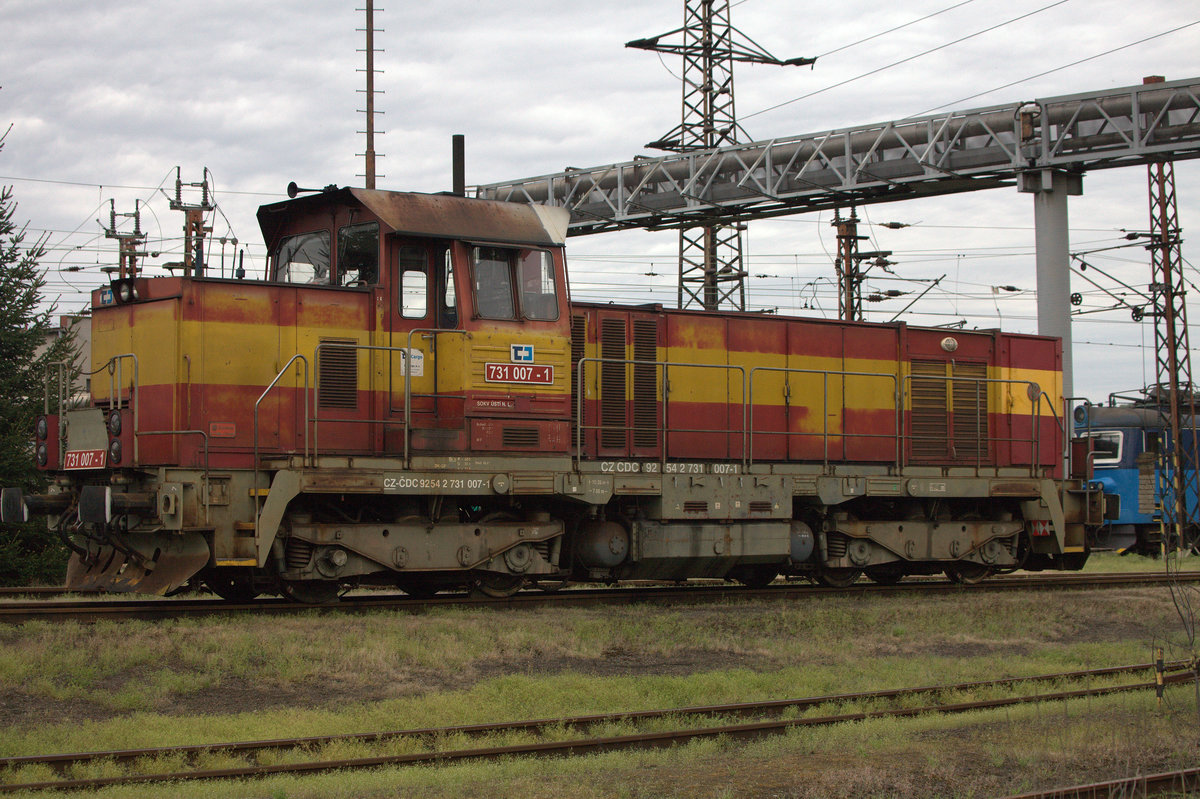 Mr. James Bond war nicht an Bord, obwohl man es vermuten könnte 731 007 -1 in Usti nad Labem.24.04.2018  17:38 Uhr.