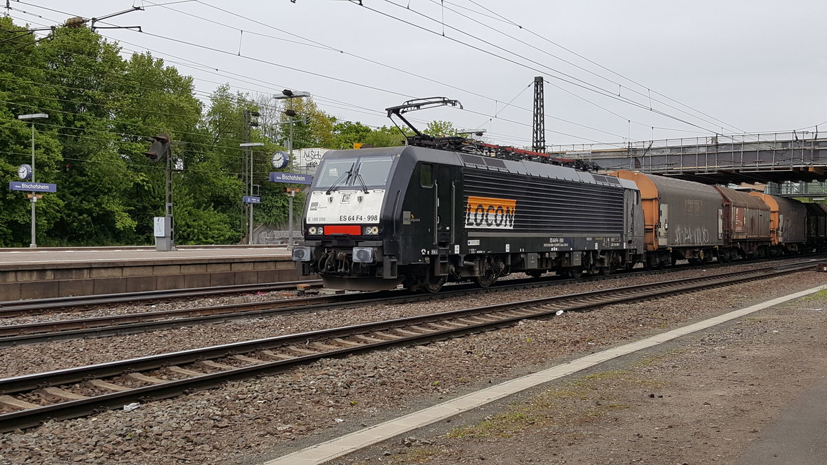MRCE 189 098 für LOCON in Mz-Bischofsheim am 20.4.2017