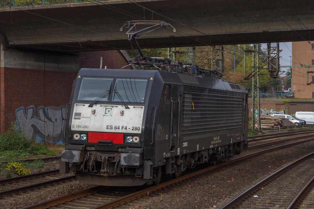 MRCE 189-280 durchfahrt Hamburg Harburg. 21.10.2018