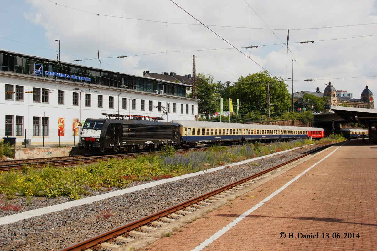 MRCE 189-280 mit Centralbahnsonderzug in Wuppertal, Juni 2013.