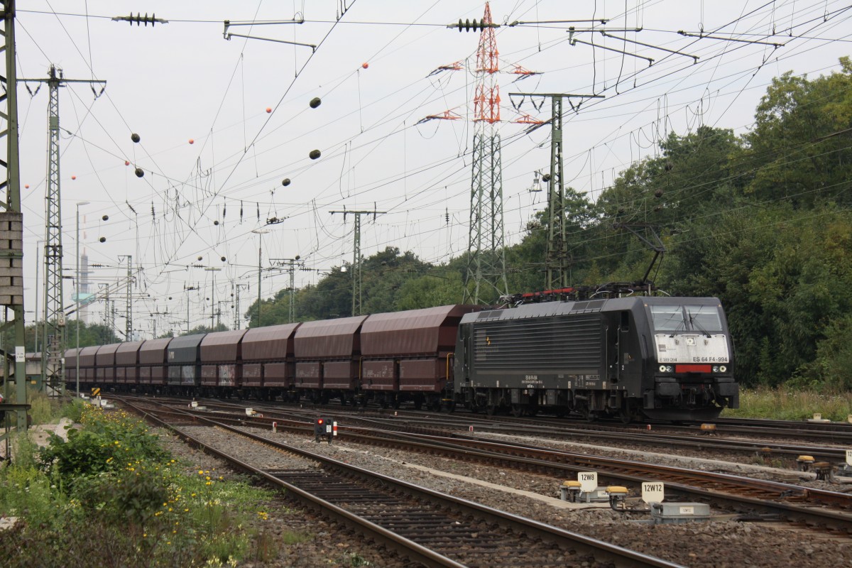 MRCE 189.994 mit Gterzug im Rangierbahnhof Gremberg (Kln) am 28.8.2013