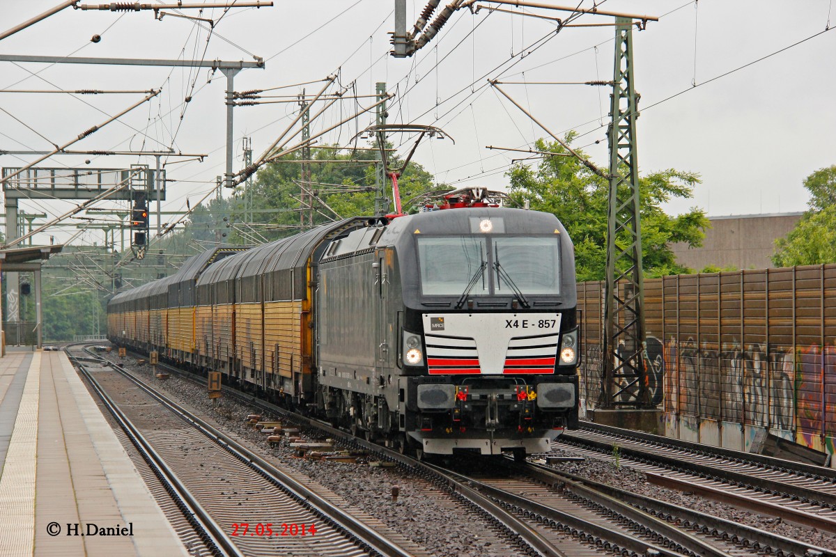 MRCE 193 857/X4 E-857 ARS Altmann in Hannover Linden Fischerhof, Mai 2014.