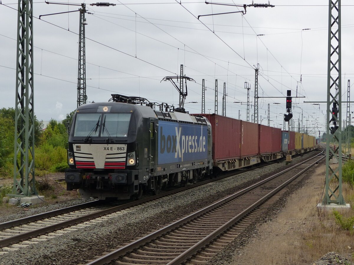 MRCE 193 (Boxxexpress) mit Containerzug in Northeim, 16.07.19