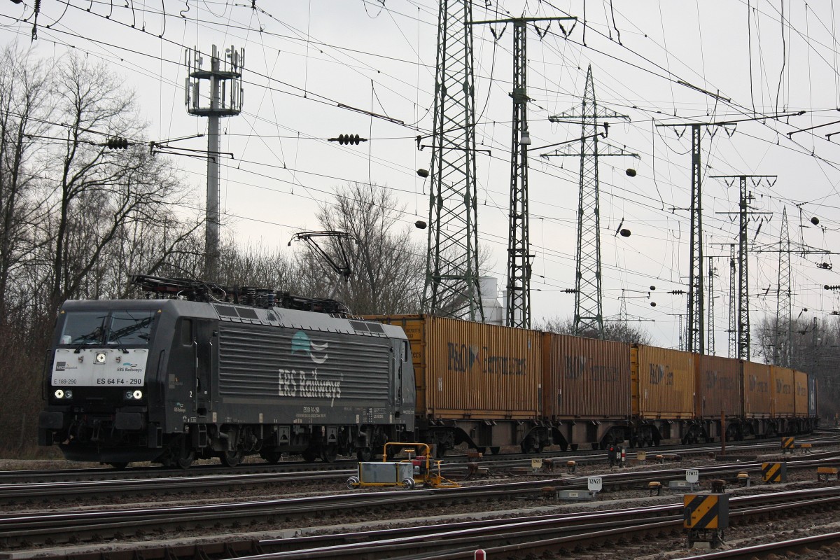MRCE Dispolok/ERS Railways ES 64 F4-290 am 17.3.13 in Kln-Gremberg.