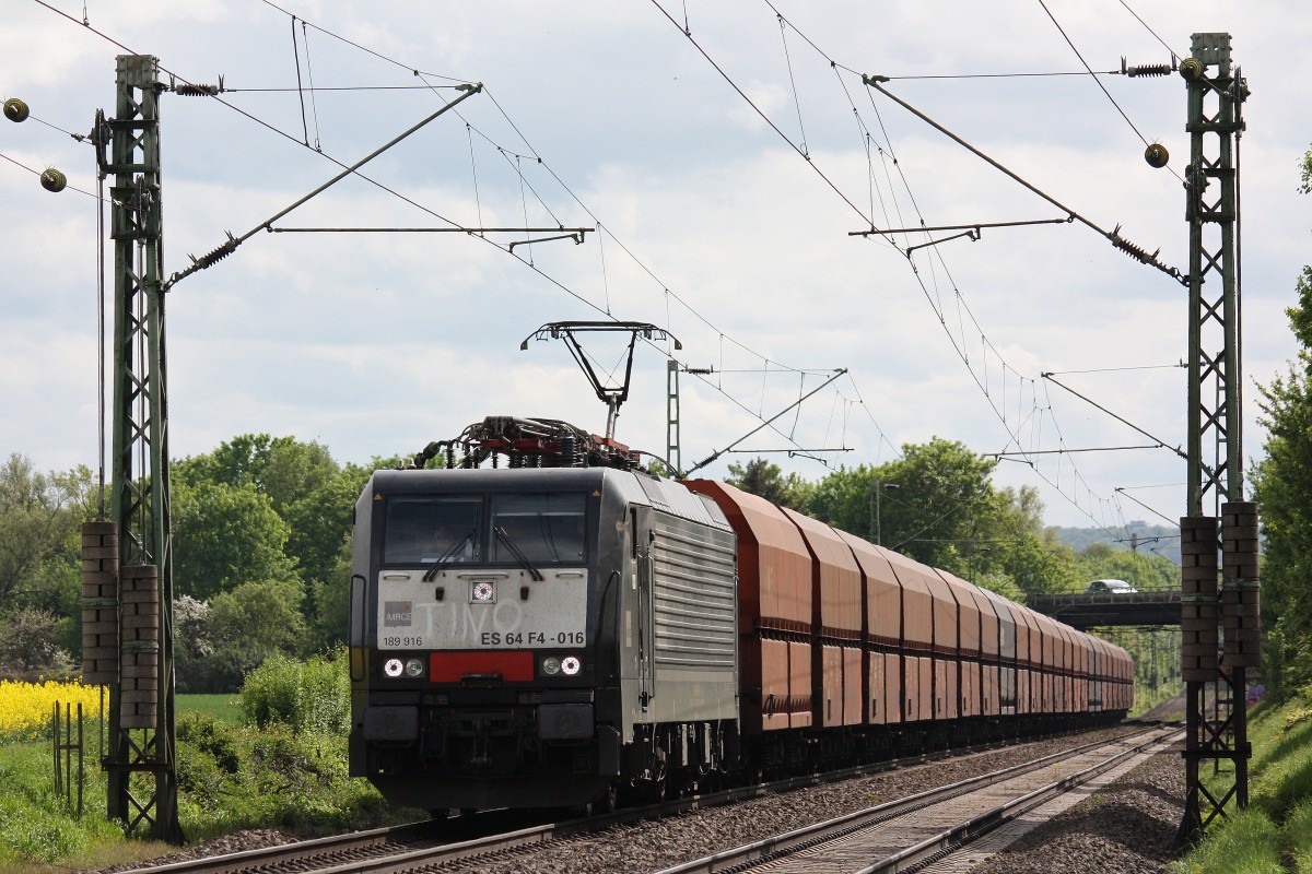 MRCE Dispolok/NIAG ES 64 F4-016 am 9.5.13 mit einem Kohlezugin Menden.