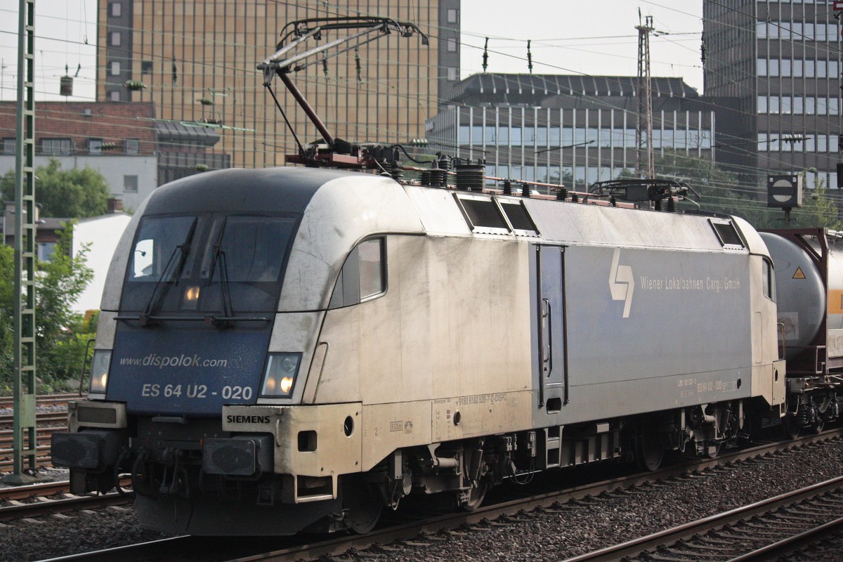 MRCE Dispolok/WLC ES 64 U2-020 am 25.9.13 in Ratingen-Lintorf.