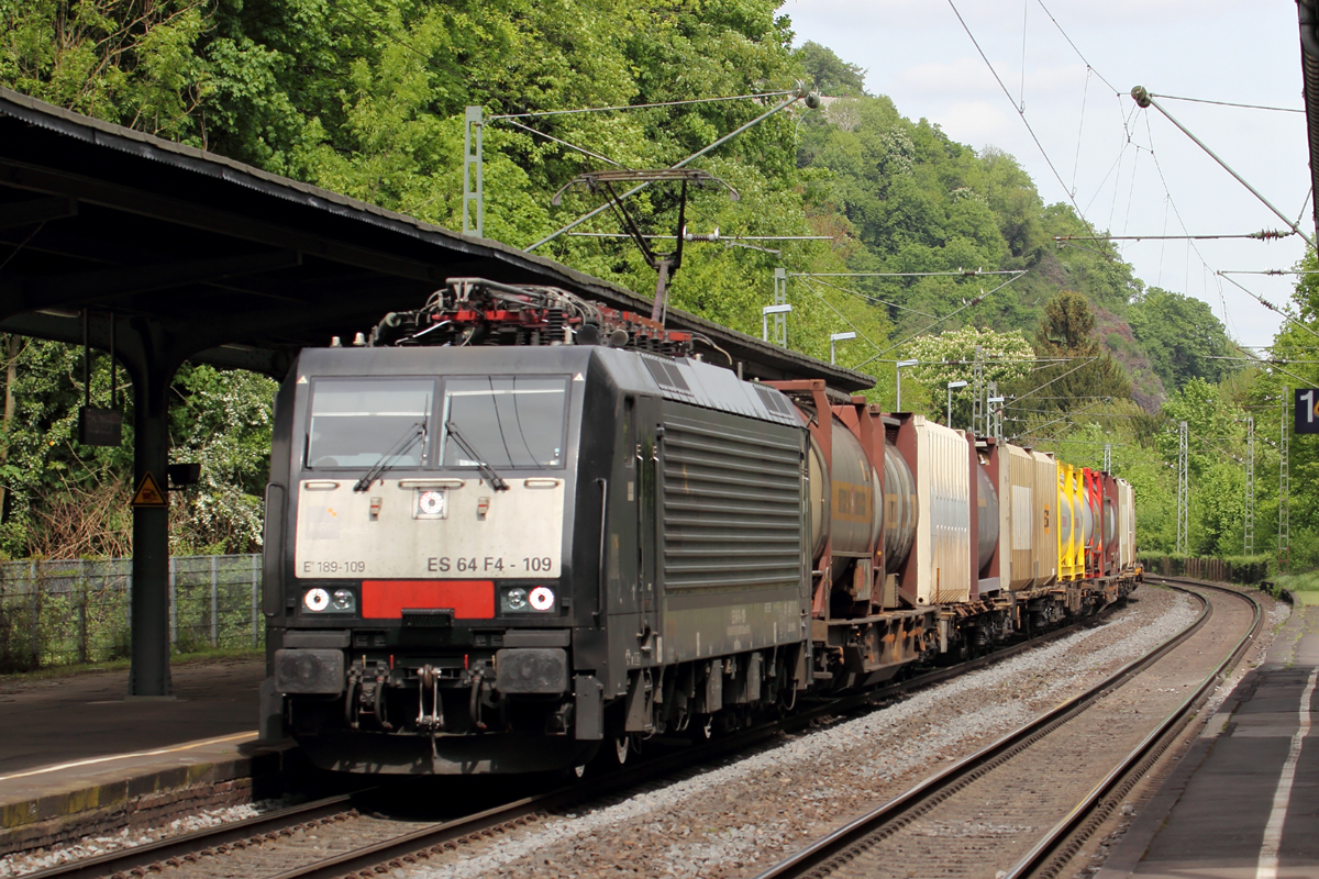 MRCE ES 64 F4-109 in Rolandseck Bf. 27.4.2018