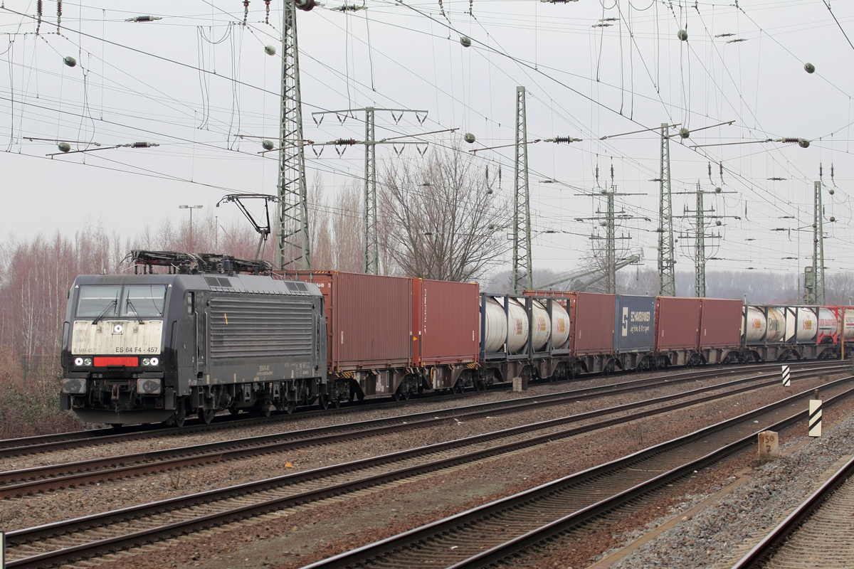 MRCE Es 64-F4-457 in Hamm(Westfl.) 12.2.2019