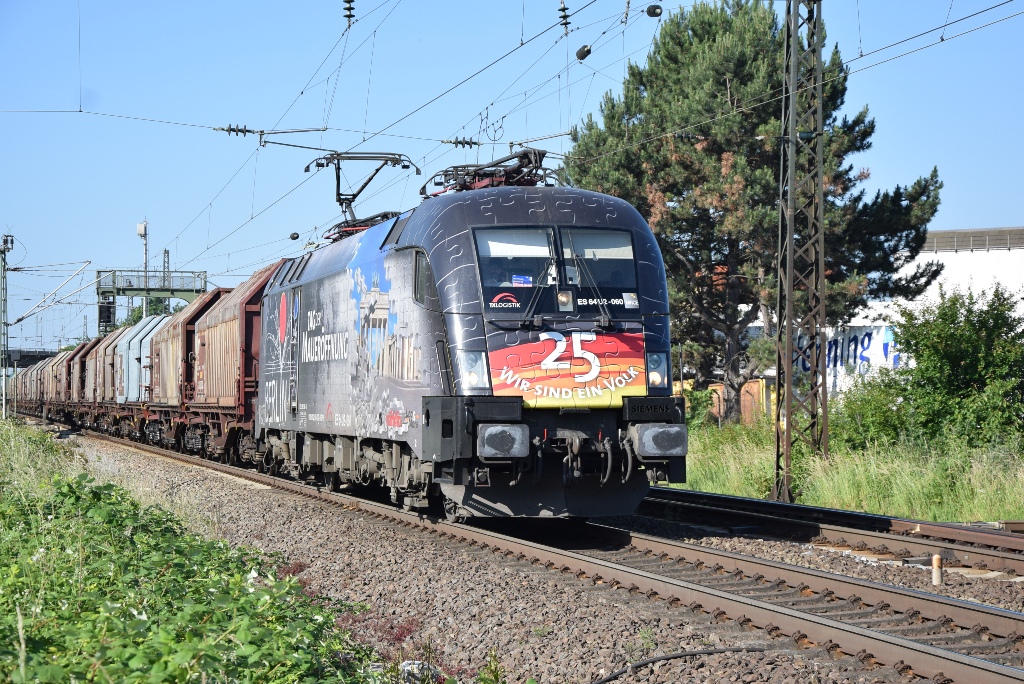 MRCE ES64 U2 - 060 25JAHRE WIEDERVEREINIGUNG 04.06.15 Heddesheim - Hirschber