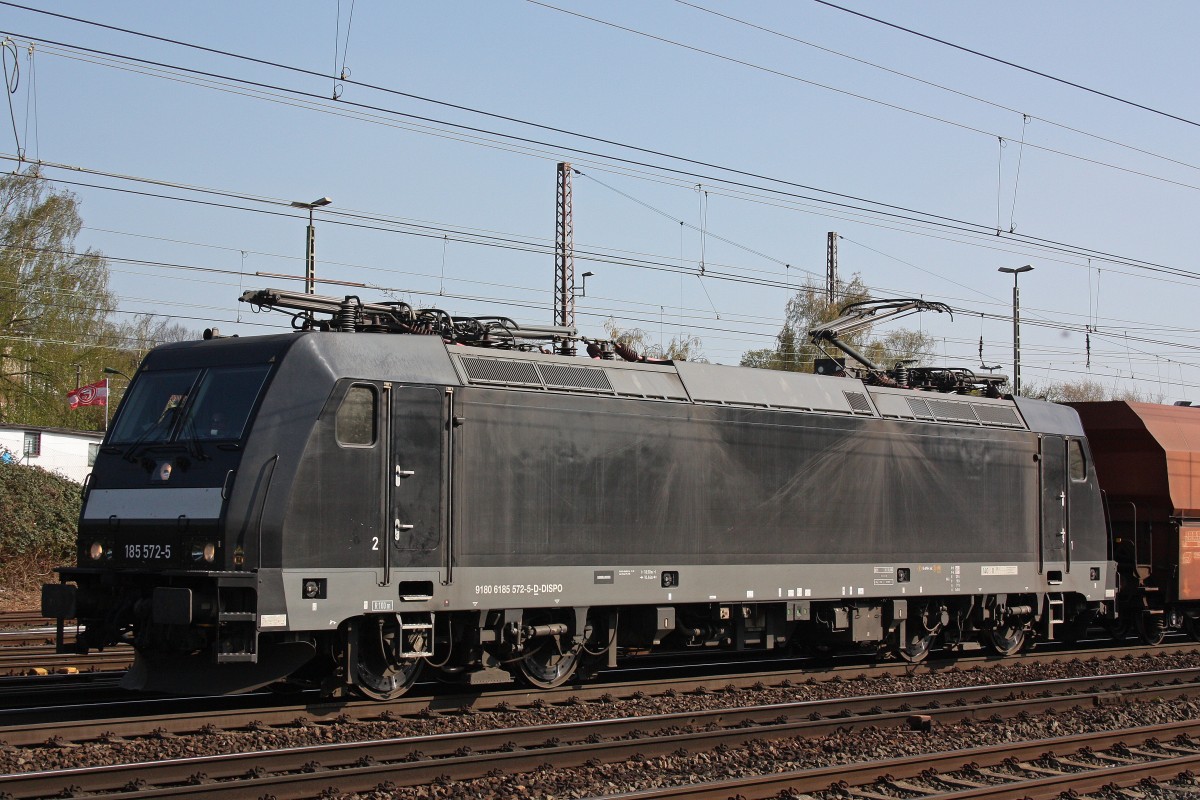 MRCE/NIAG 185 572 am 24.4.13 in Dsseldorf-Rath.