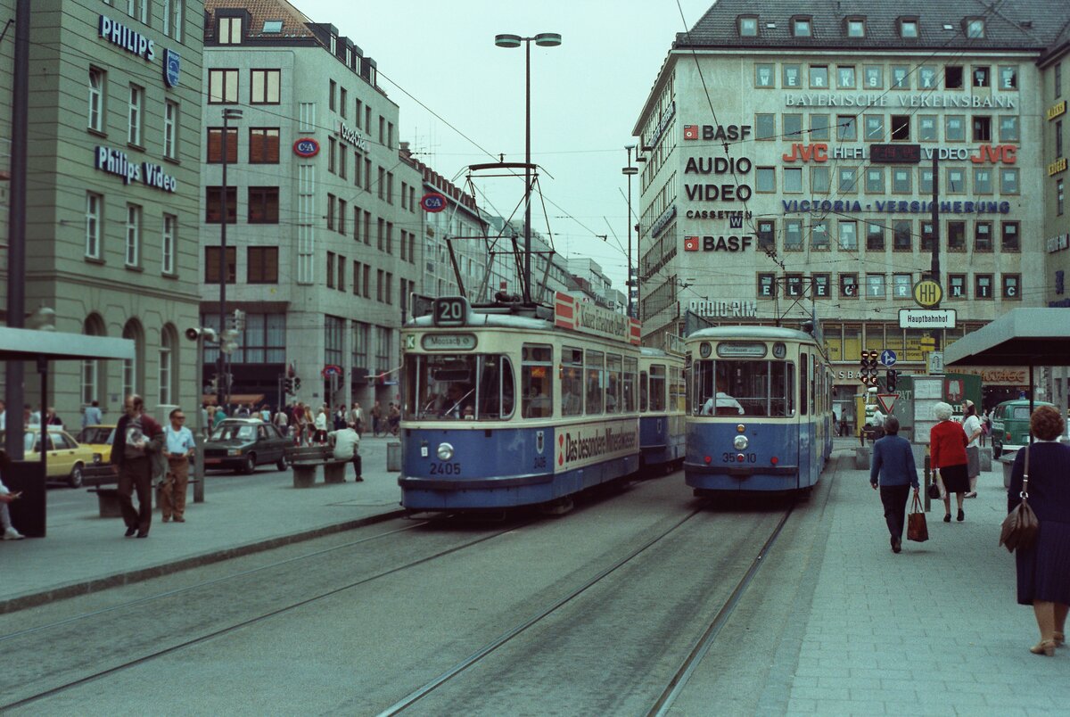 Münchener Straßenbahn, Rathgeber Reihe M,  Sommer 1984