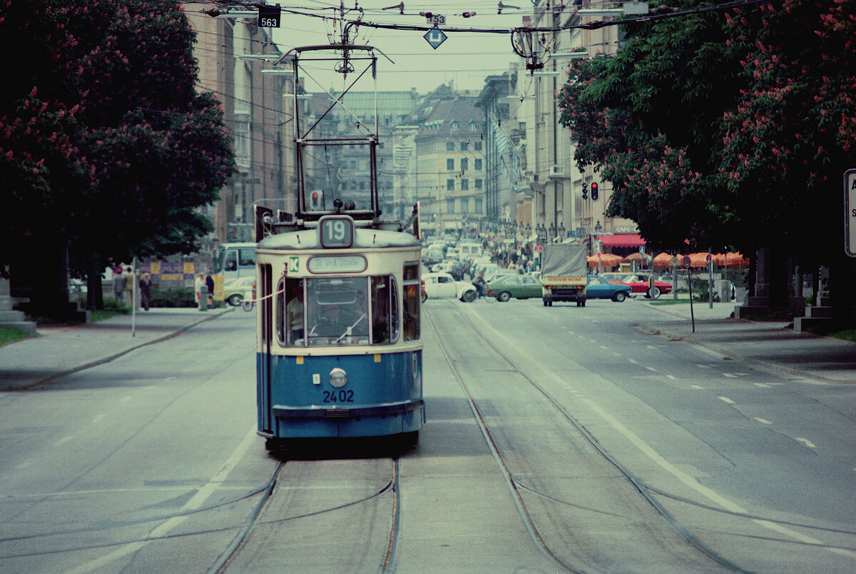 Münchener Straßenbahn (Sommer 1984)