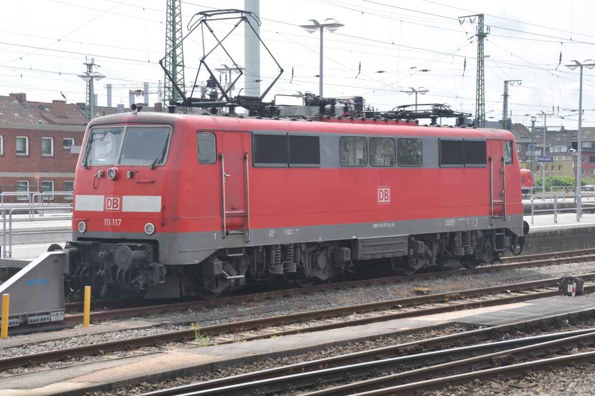 MÜNSTER, 28.06.2014, 111 117 im Hauptbahnhof