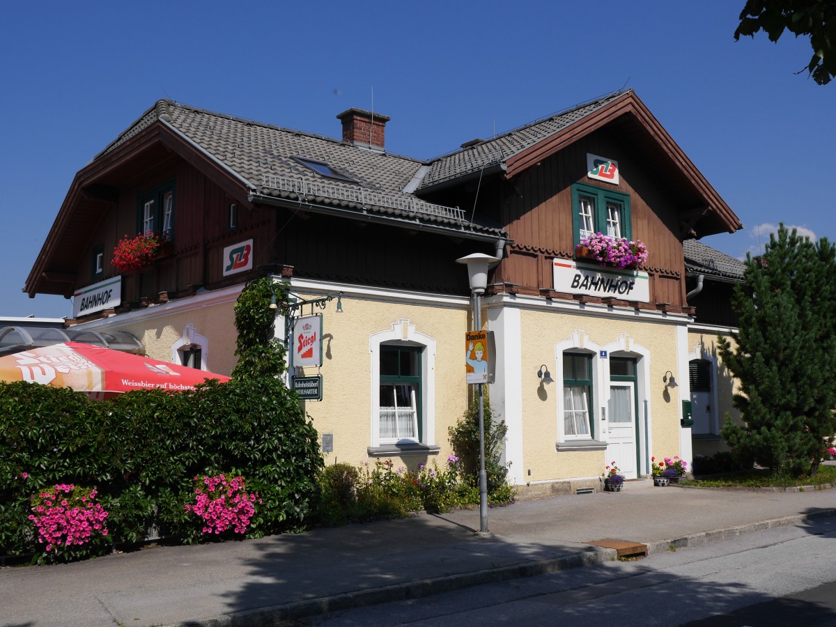 Murtalbahn EG Bahnhof Tamsweg, Straßenseite; 13.08.2015
