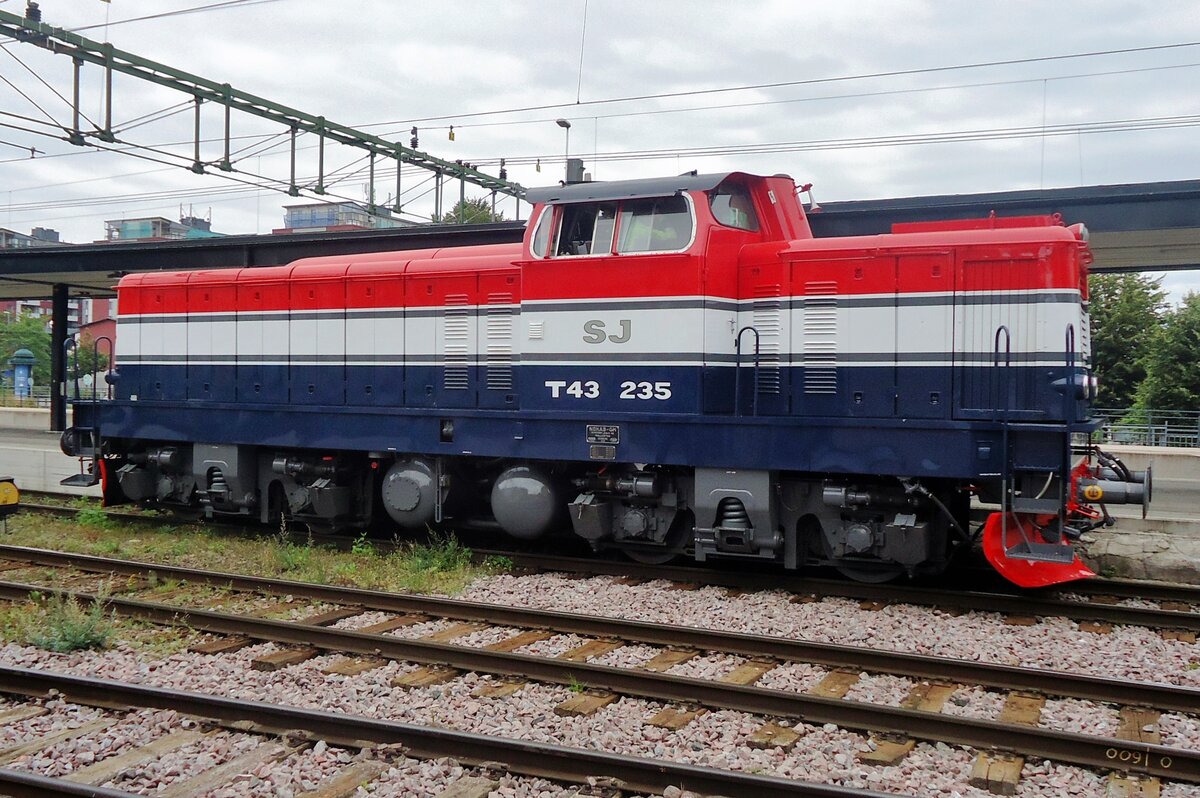 Museumsdiesel T43 235 lauft am Morgen von 12 September 2015 um in Gävle.