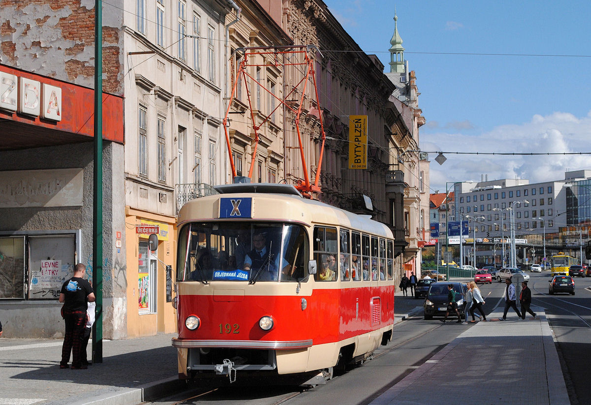 Museumstriebwagen 192 der Reihe T3, Pražska. (18.09.2015 )