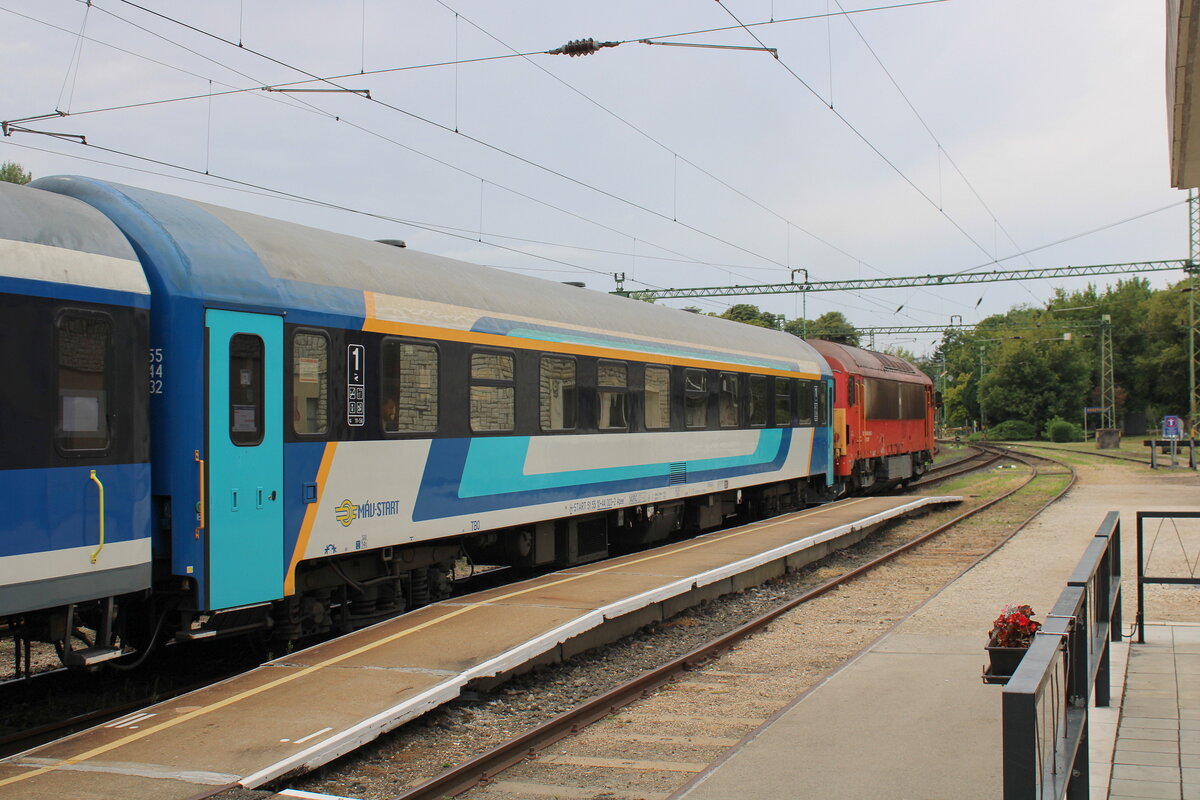 MV H-START 51 55 10-44 003-2 Apee im Ex 8807  Fenyves  von Tapolca nach Kaposvr, am 26.07.2025 in Keszthely.