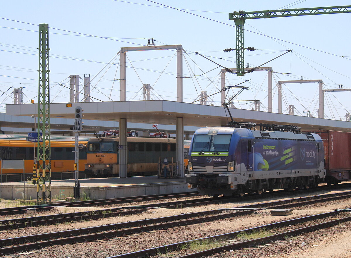 M�V-START 431 340 und Metrans 383 425 am 01.08.2026 in Budapest-Kelenf�ld.