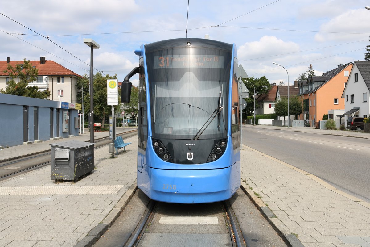 MVG Siemens Avenio Wagen 2758 am 14.08.20 in München