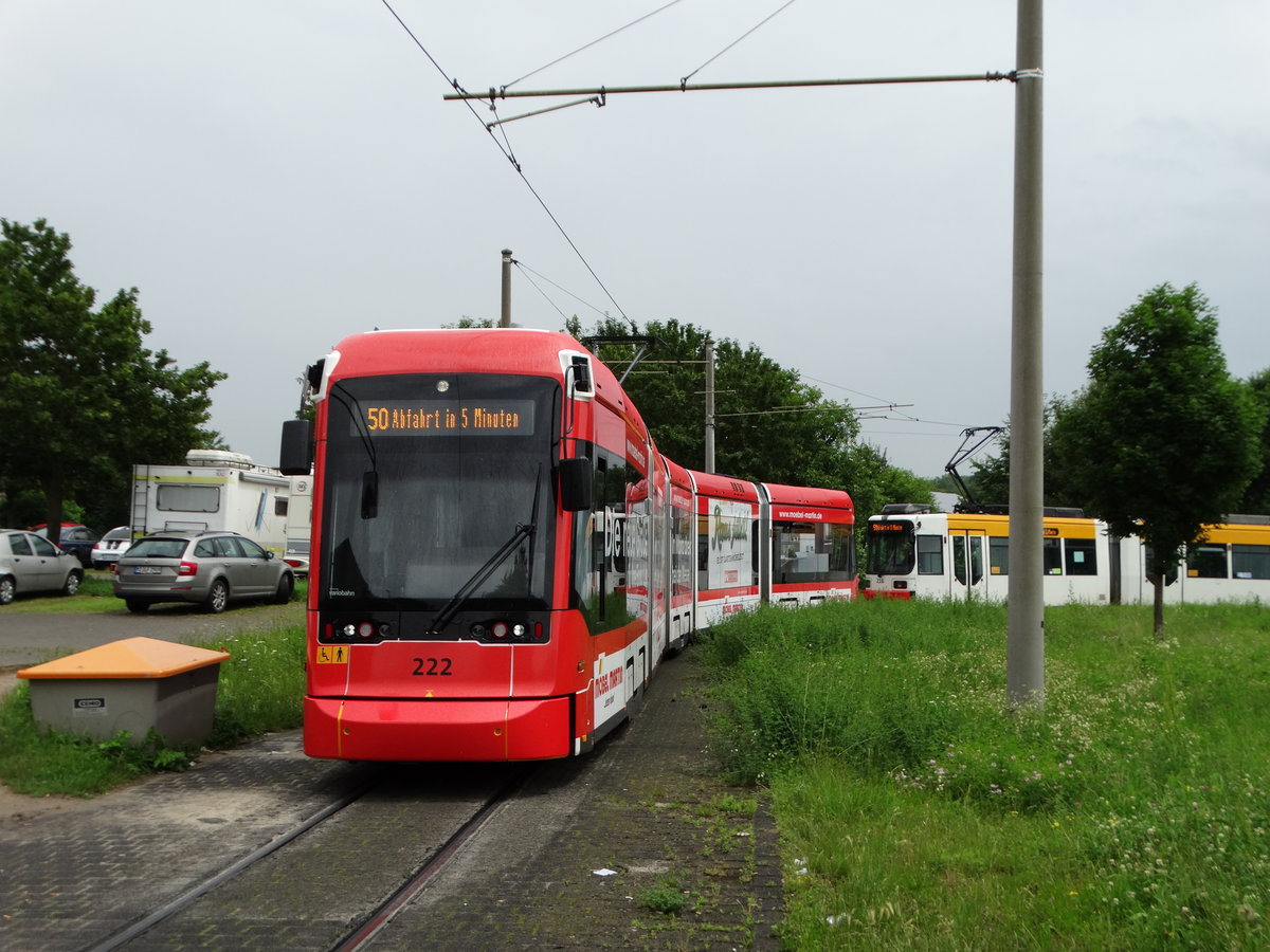 MVG Stadler Variobahn 222 am 16.06.16 in Mainz