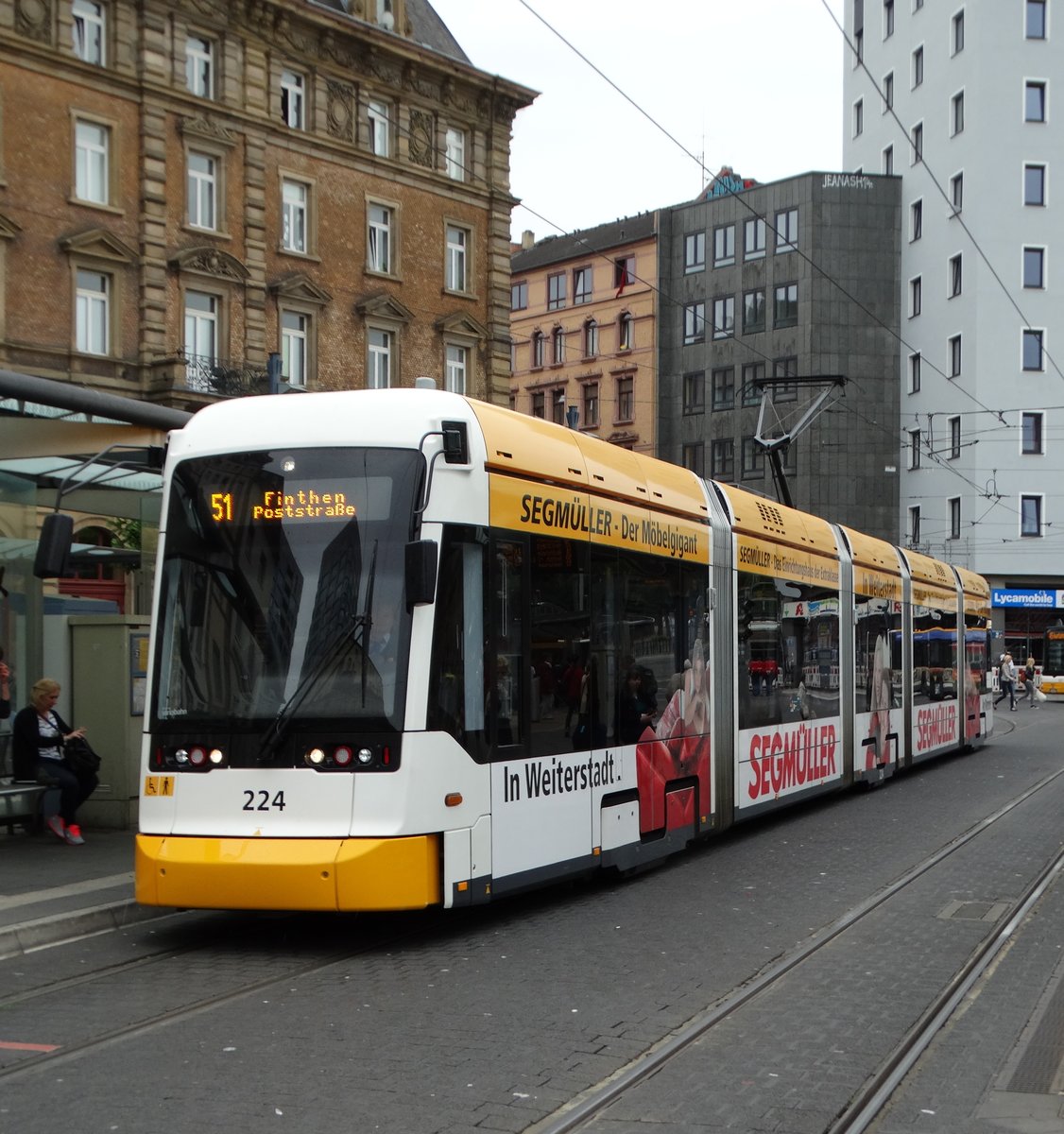 MVG Stadler Variobahn 224 am 16.06.16 in Mainz