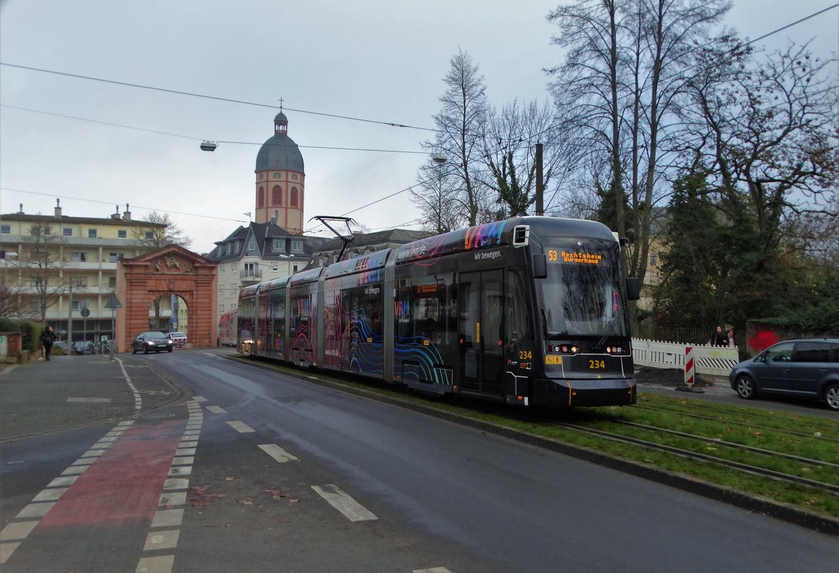 MVG Stadler Variobahn 234 02.12.17 in Mainz Gautor