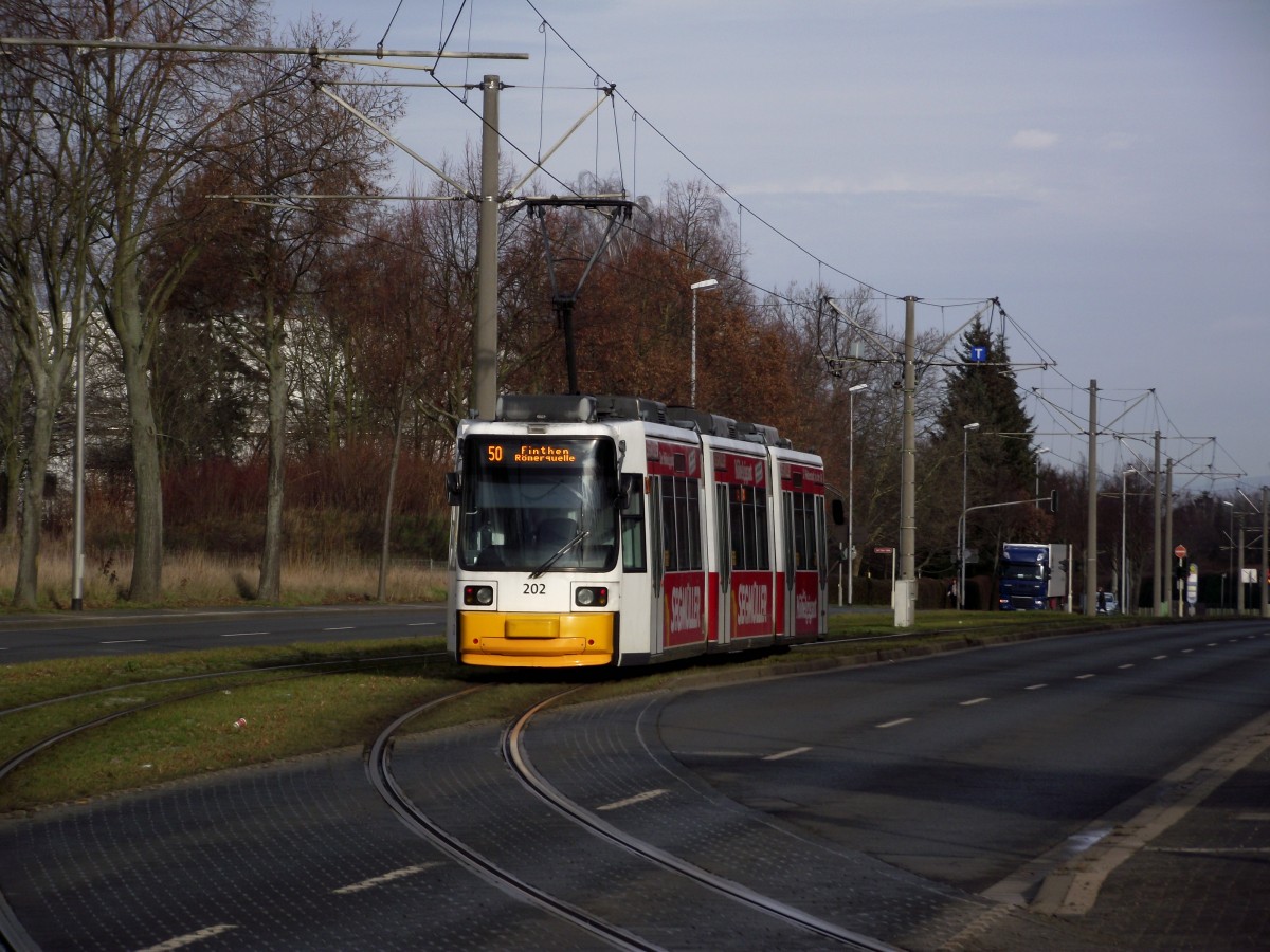 MVG Wagen 202 auf der Linie 50 am 09.01.14 in Mainz