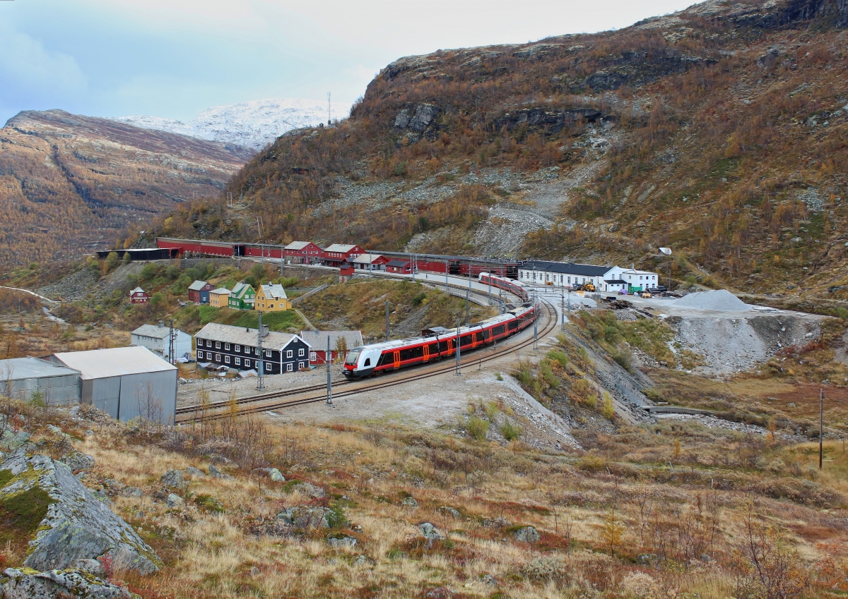 Myrdal besteht aus 10 Häusern und einem Bahnhof. Dieser wird hauptsächlich von Touristen der Bergen- und Flåmbahn genutzt. Am 04.10.2019 verlässt IC 1815 Myrdal in Richtung Bergen.