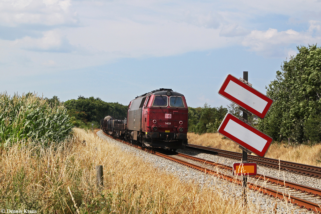 MZ 1439 mit Güterzug am 24.07.2014 bei Tjareborg.