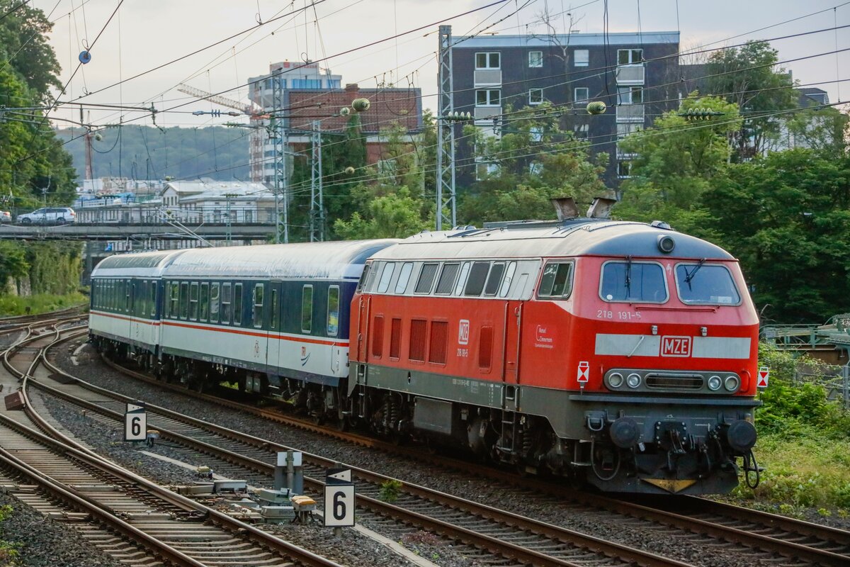 MZE 218 191 am Schluss in Wuppertal, Juni 2024.