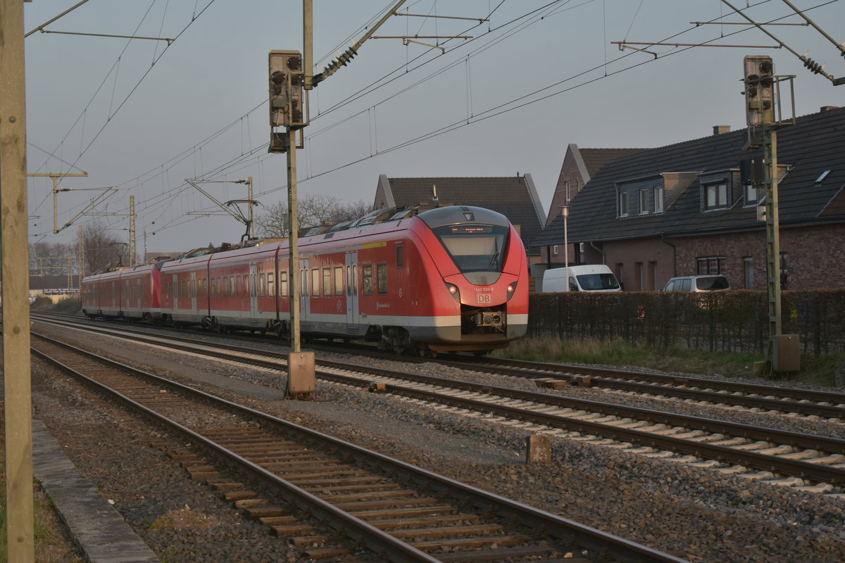 Nachschuß auf eine S8 in Kleinenbroich am heutigen Abend den 16.3.2017