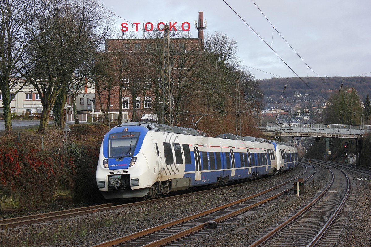 National Express 659 (442 659) als RB48 am 03.01.2015 in Wuppertal Sonnborn.
