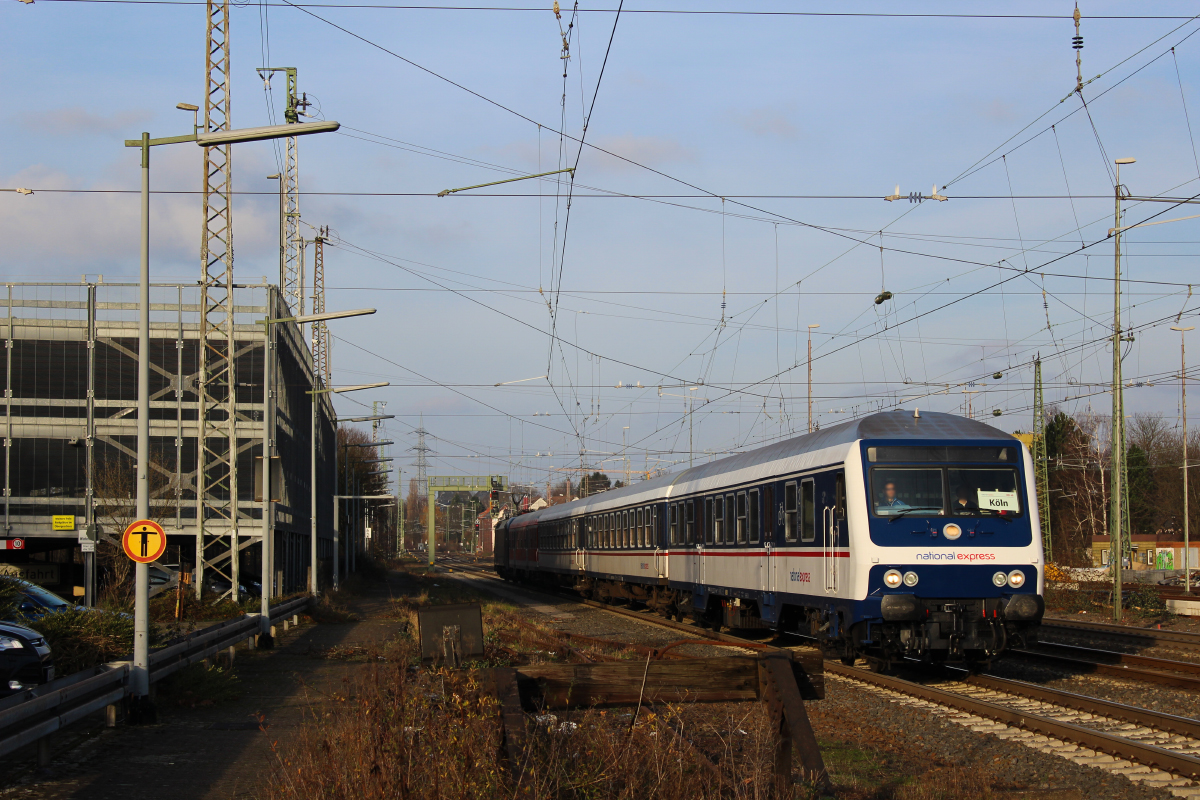 National Express RB48 Ersatzzug am 30.12.2015 in Solingen Hbf