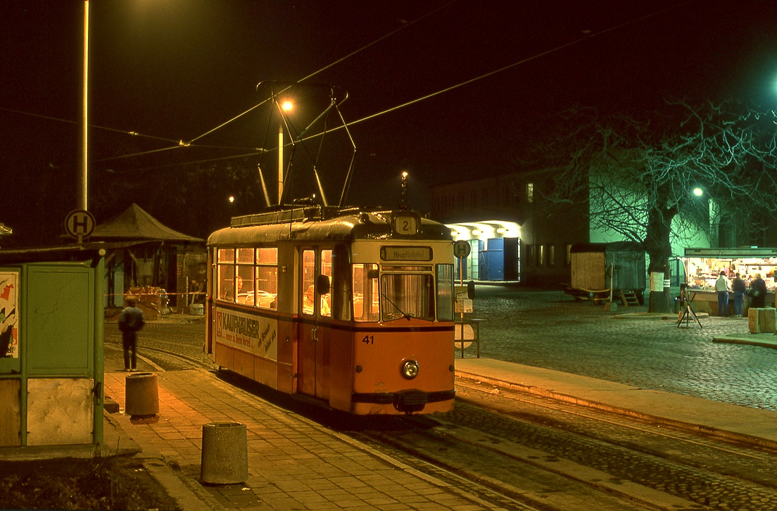 Naumburg 41, Bahnhof, 28.02.1991.