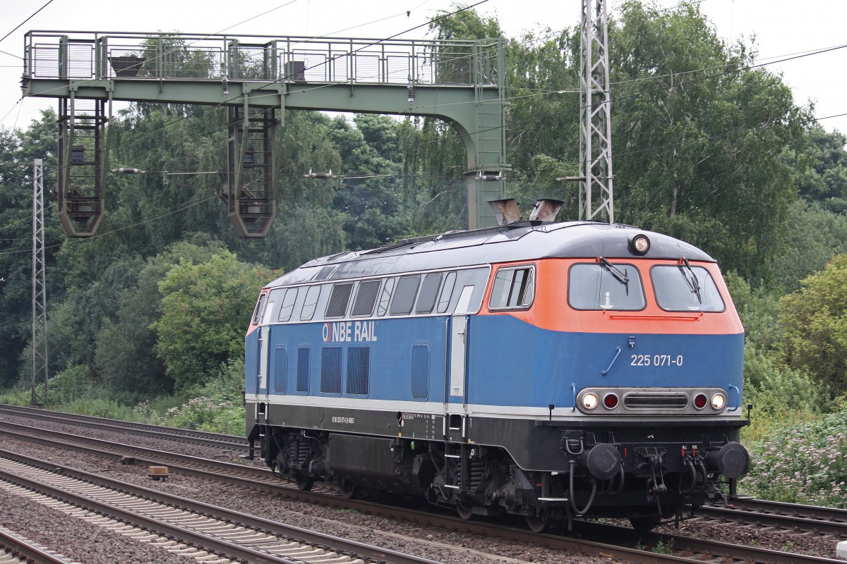 NbE Rail 225 071 am 8.8.13 als Tfzf in Dedensen-Gümmer.