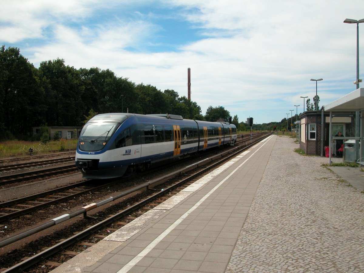 NEB Oderlandbahn VT 735 (BR 643) Strausberg am 24. Juli 2012.