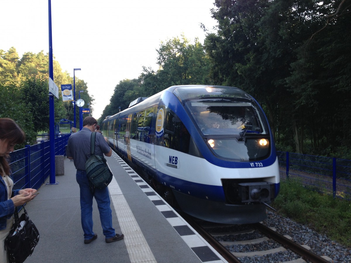NEB - RB27: Bahnhof Zühlsdorf, Zug Richtung Basdorf