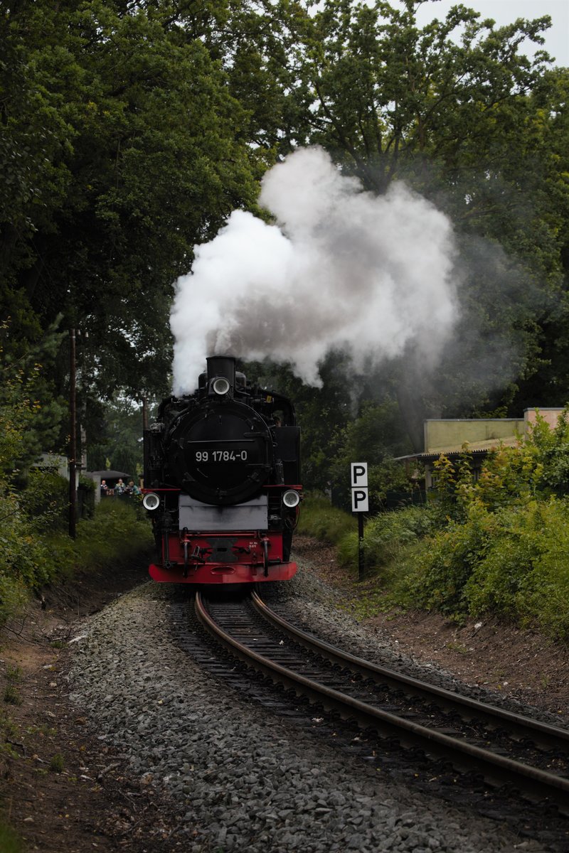 Neben hohen Wellen, kühlen 21 Grad und straffen Wind wurde der Fotograf auch von 99 1784-0 , hier in Baabe , auf der Insel Rügen begrüßt. 22.07.2017   16:57 Uhr. Baabe