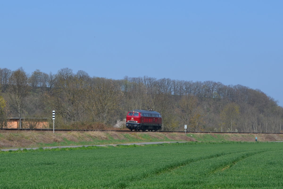 NeSA 218 155-0 Eisenbahn-Betriebsgesellschaft Neckar-Schwarzwald-Alb mbH in Crossen an der Elster 06.04.2019