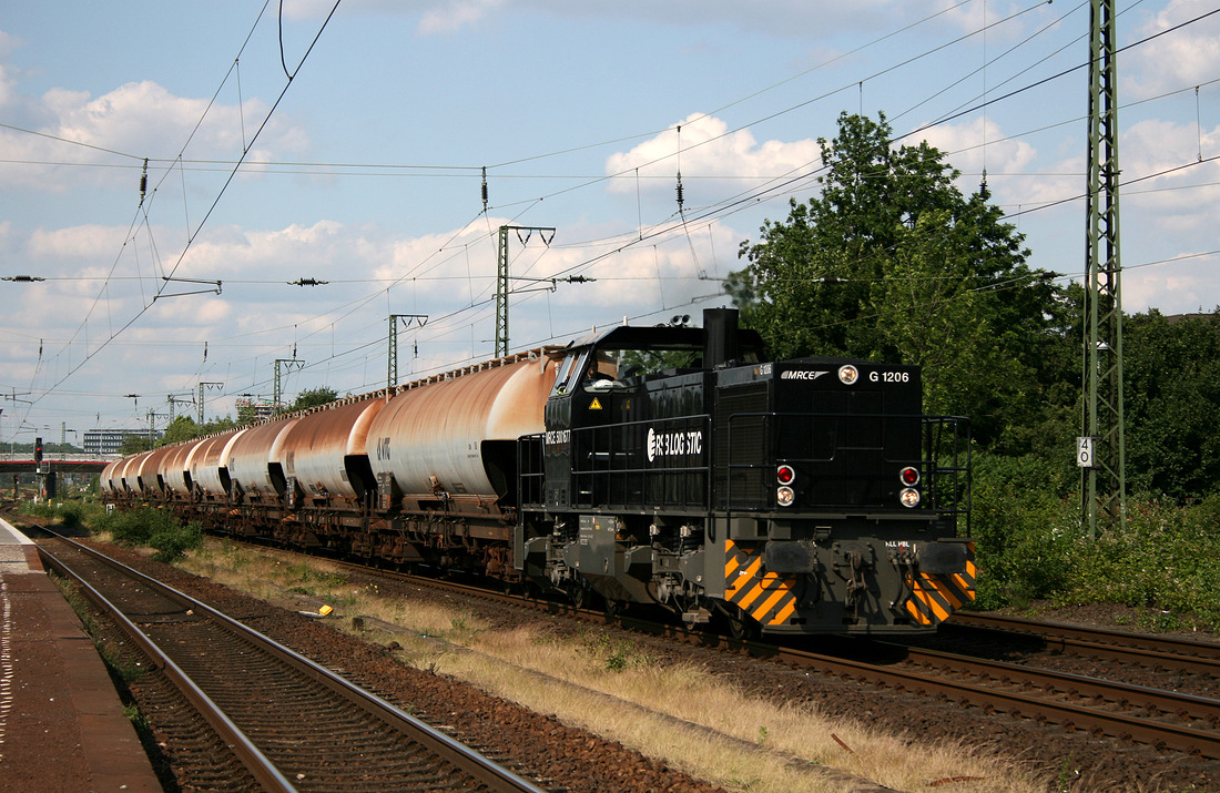 Neusser Eisenbahn (MRCE-Leihlok) 275 009 // Krefeld-Uerdingen // 12. Juni 2009