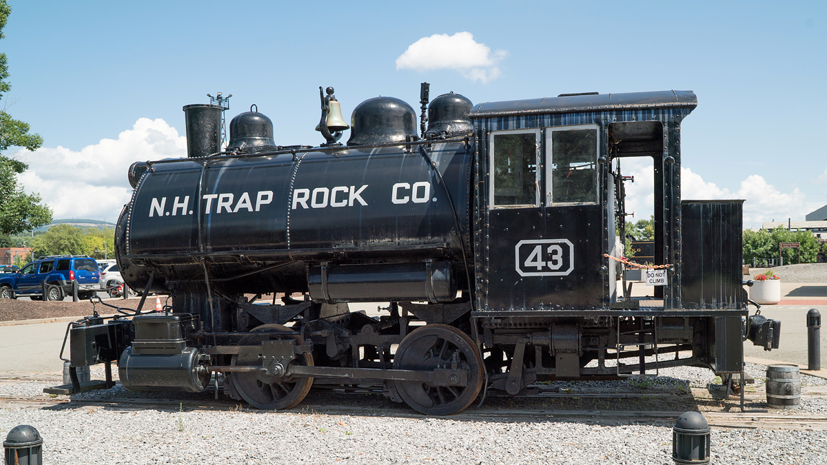 New Haven Trap Rock #43 im Eisenbahnmuseum Steamtown National Historic Site in Scranton, PA am 06.08.2022