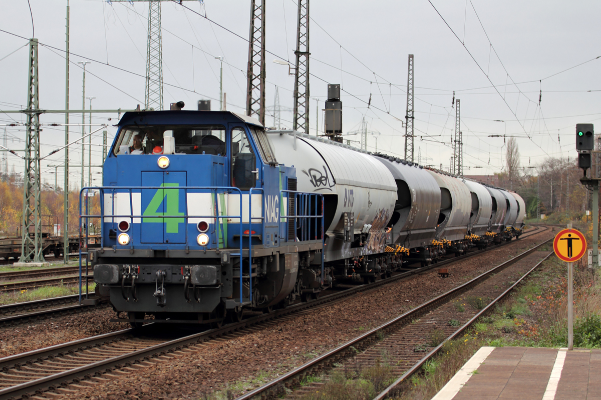NIAG 4 (209 001-7) durchfährt Duisburg-Bissingheim 17.11.2015