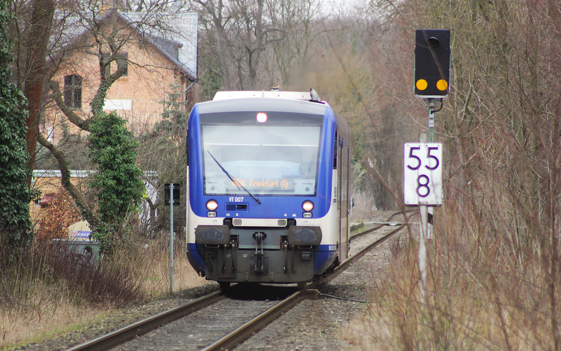 Niederbarnimer Eisenbahn VT 007 // Königs Wusterhausen (Ortsteil Niederlehme) // 26. März 2019 