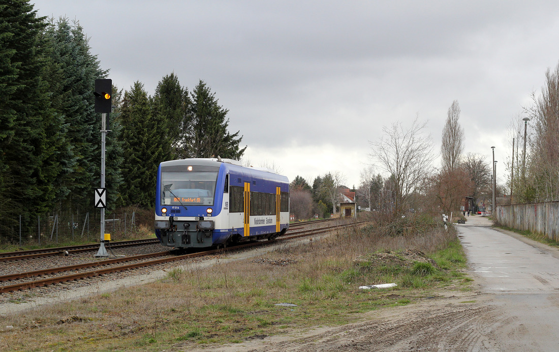 Niederbarnimer Eisenbahn VT 014 // Storkow (Mark) // 26. März 2019