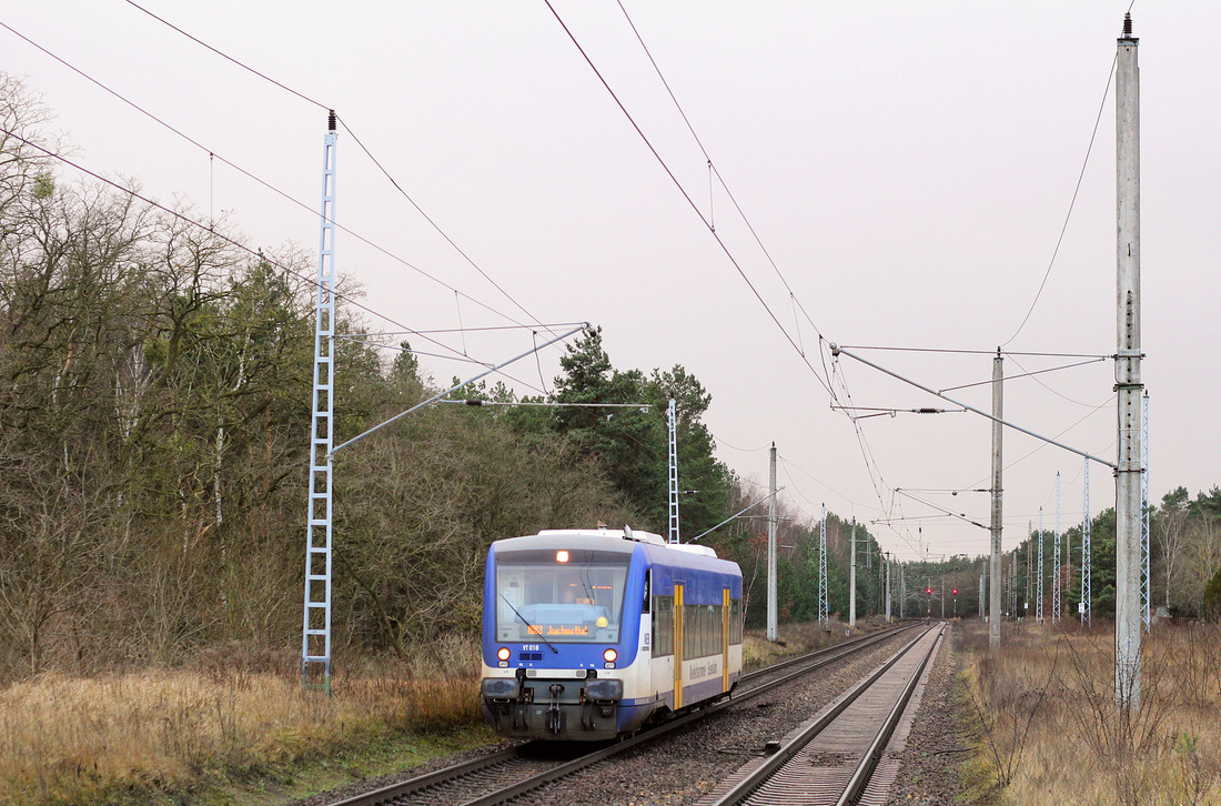 Niederbarnimer Eisenbahn VT 018 // Britz // 5. Januar 2018