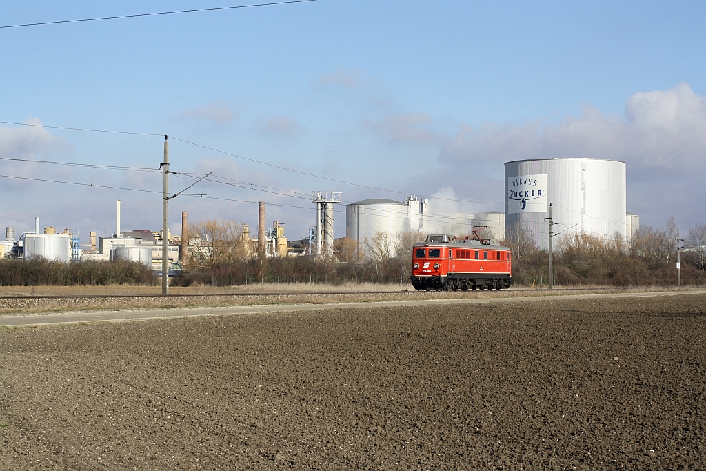 NLB 1110 505-5 am 13.Februar 2016 als SLZ 96037 bei der Zuckerfabrik Tulln.